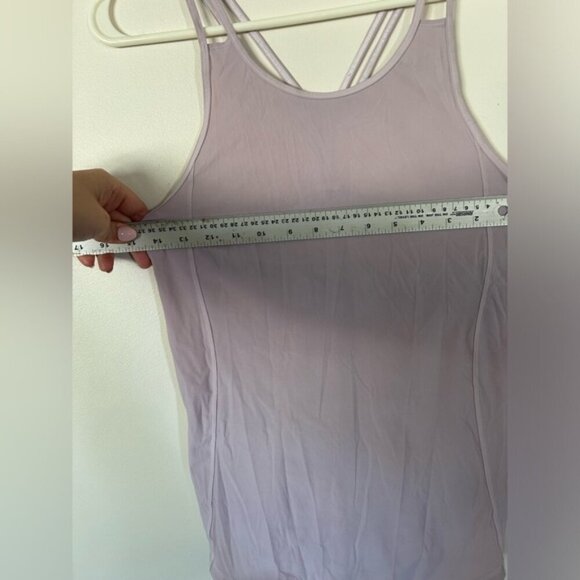 Lululemon Go For Double Tank Silver Lilac Size 4 - Picture 8 of 12